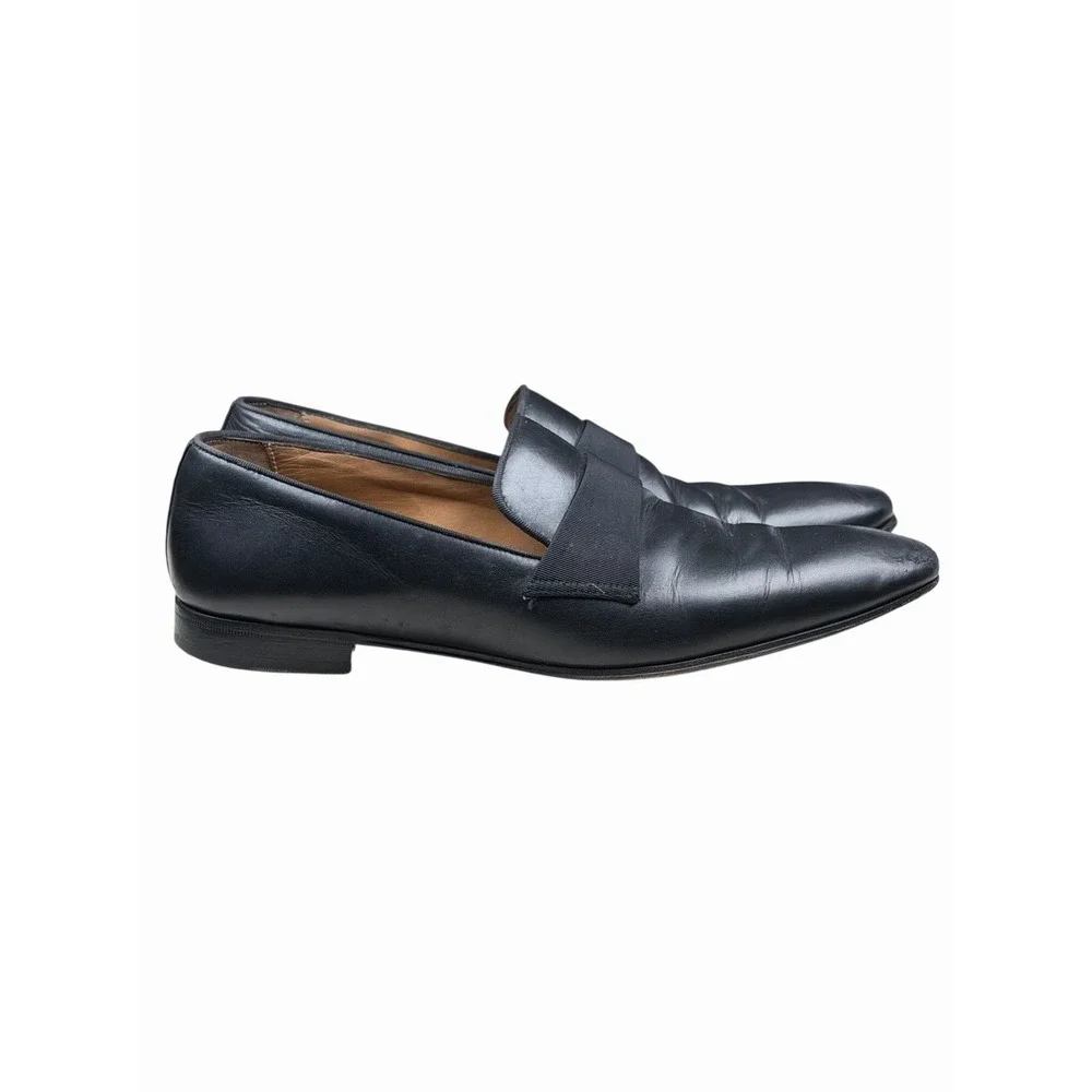 Paul Stuart Men's HERON Black Formal Leather Loafers Men's Size 9.5 M